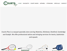 Tablet Screenshot of courtsplus.ca